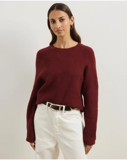 Atmos&Here - Saylor Crew Neck Soft Knit Jumper