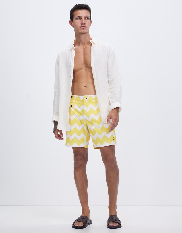 The Rocks Push - The Rocks Push Tama Sardinia Chevron Swim Shorts