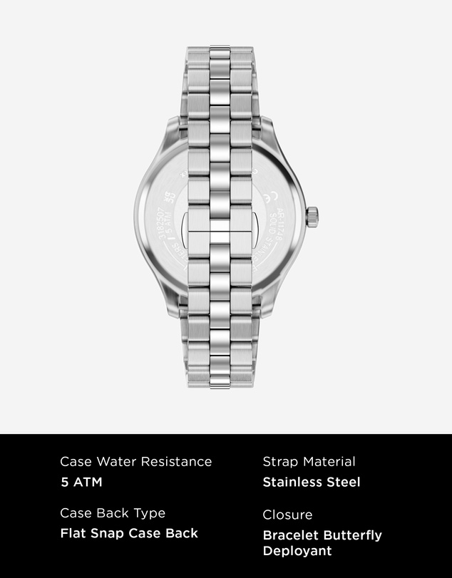 Emporio Armani - Silver Tone Analogue Watch