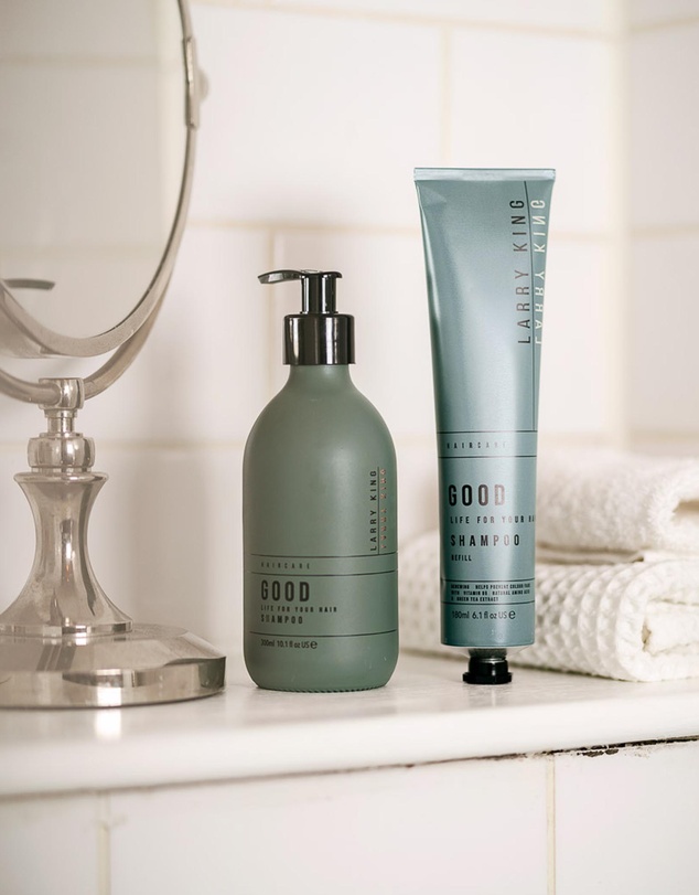 Larry King Haircare - Good Life Shampoo Bottle