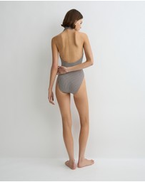 BONDI BORN - Blair One Piece - Mocha Dot (Embodee™)
