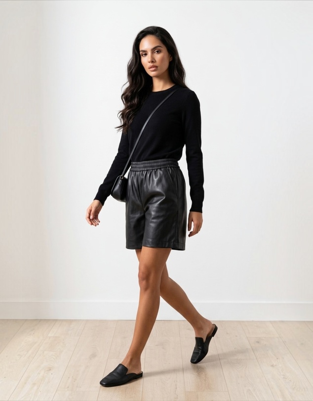 Mossée - Mila Leather Shorts
