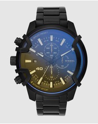 Diesel - Griffed Black Chronograph Watch