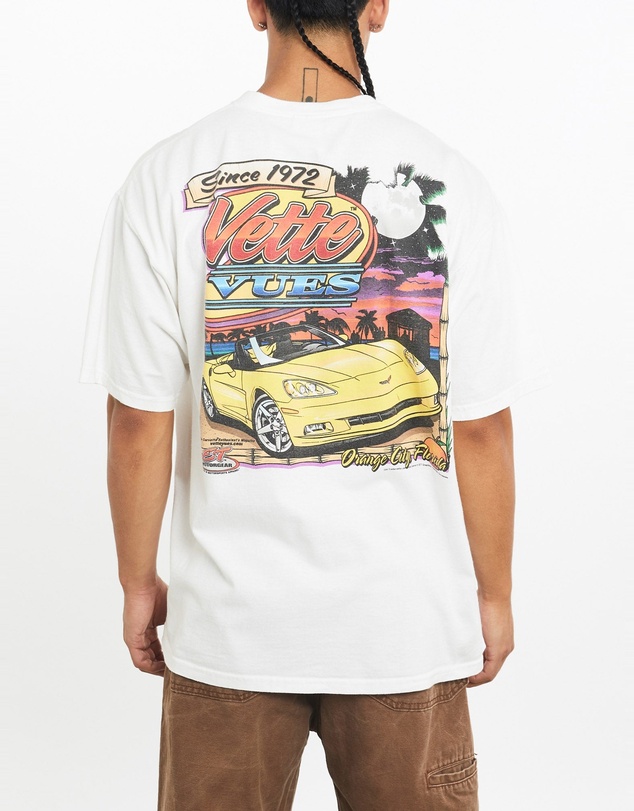 Vintage by The Real Deal - Pre Loved - Vintage Vette Vues Magazine Racing Tee