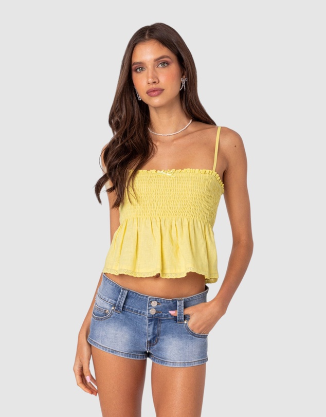 EDIKTED - Millie Scrunch Tank Top
