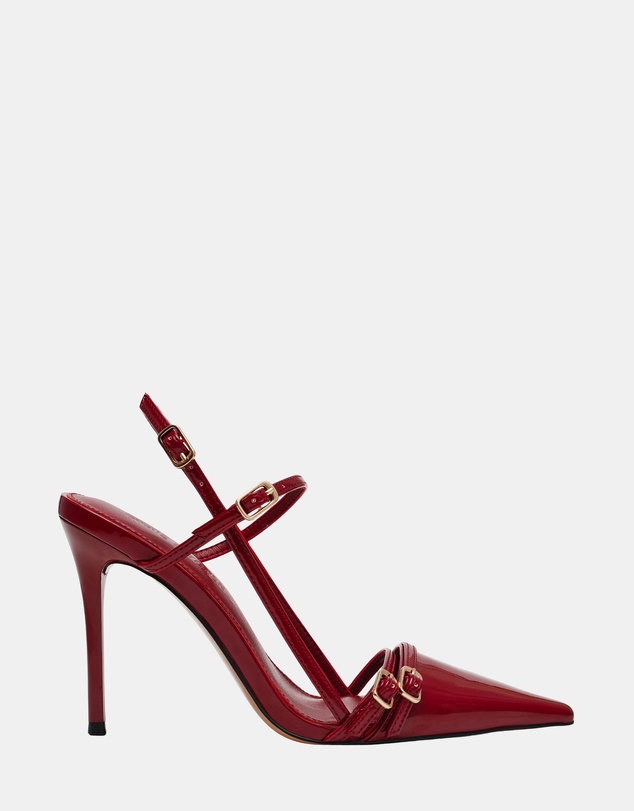 Steve Madden - Deagan Wine Patent Heels