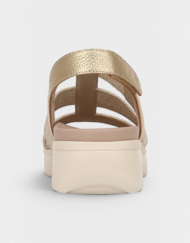 Vionic - Sabrina Flatform Sandal - Gold Leather