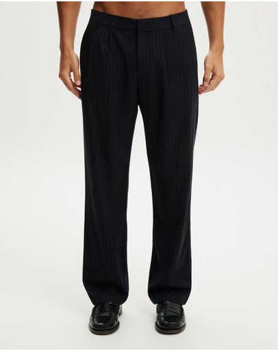 DARK NAVY PINSTRIPE