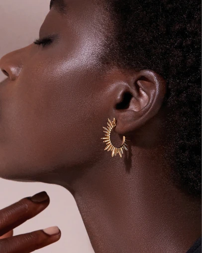 Rachel Jackson - Electric Goddess Medium Hoop Earrings