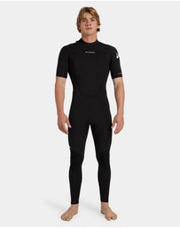 Quiksilver - Mens 2/2mm Prologue Short Sleeve Back Zip Wetsuit
