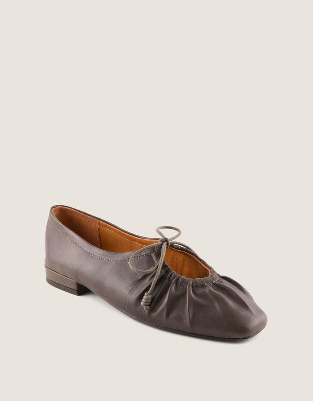 Shelly Shen - Logan Casual Flats Olive Leather