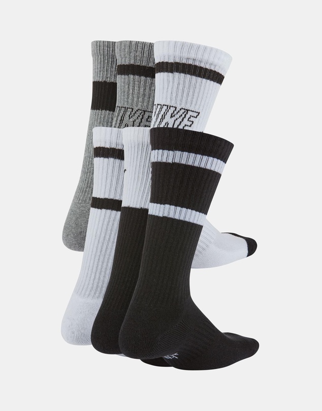 Nike - 6-Pack Cushioned Crew Socks - Teens