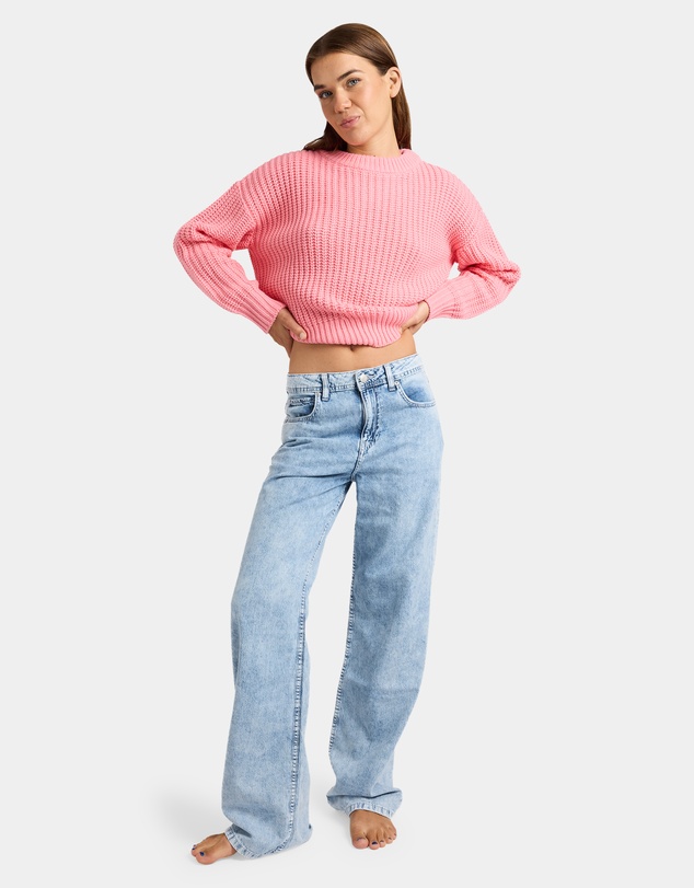 Roxy - Womens Dawn Patrol Mid Sunbleached Denim Jeans
