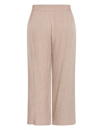 City Chic - Plus size Luci Wide Leg Pant - latte