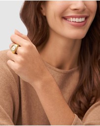 Fossil - Ring Gold Tone Analogue Watch