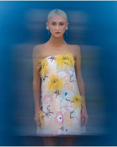 JUSTIN TONG - Jessica Strapless Mini Dress