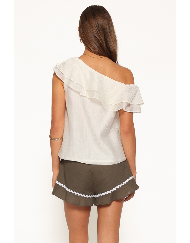 Petal & Pup - Veana One Shoulder Top - Cream