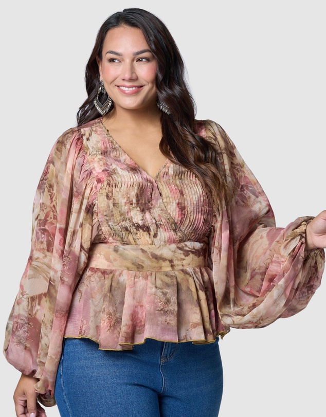 The Poetic Gypsy - Aura Peplum Blouse