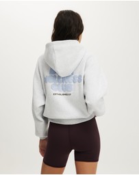 Cotton On Body Active - Plush Premium Graphic Raglan Hoodie