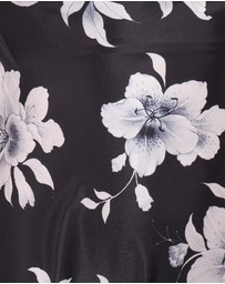 Petal & Pup - Freida Halter Midi Dress - Black Floral