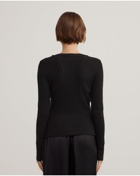 Witchery - Long Sleeve Overlay Top