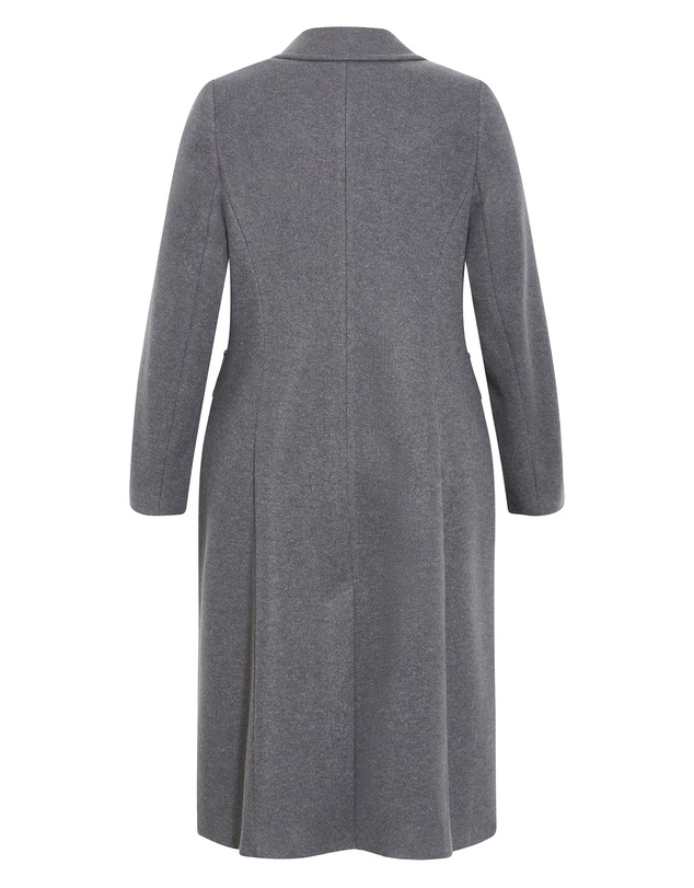 City Chic - Keira Longline Melton Coat