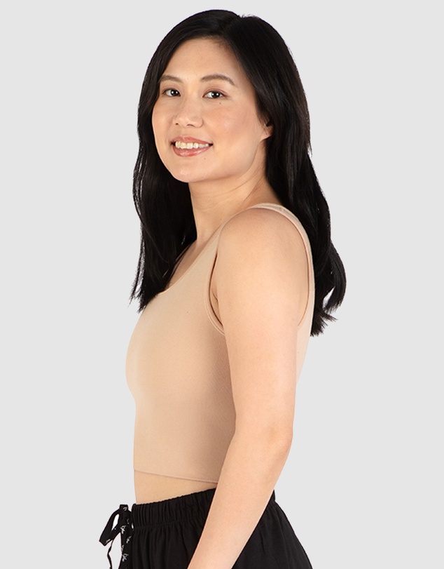 B Free Intimate Apparel - Cotton Chest Binder Crop Tank