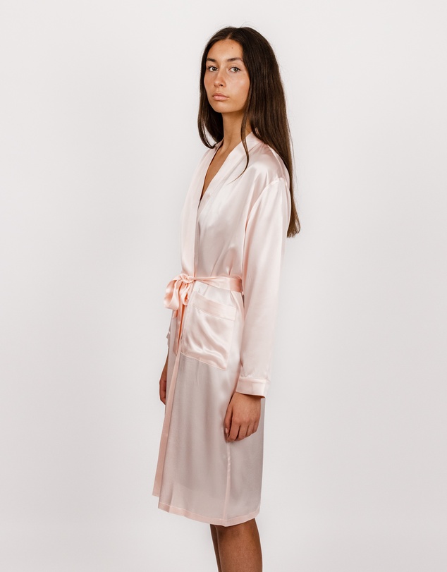SILK MAGNOLIA - Silk Robe Dressing Gown