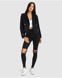 Belle & Bloom - Better Off Military Peacoat
