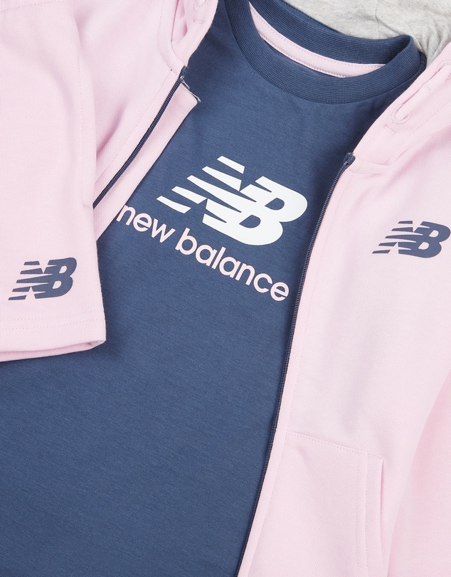 New Balance - French terry Full Zip Hoodie Tee & Short Set