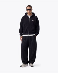 Zanerobe - Stitched Box Crop Hood Black