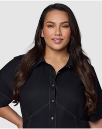 Sunday In The City - No Saints Maxi Shirt Dress