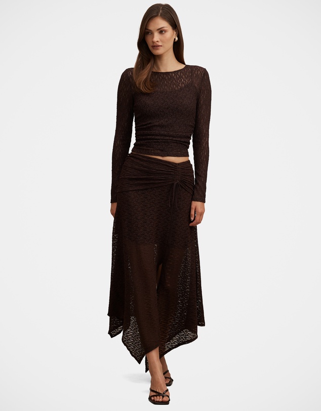 Forever New - Alex Hanky Hem Lace Skirt