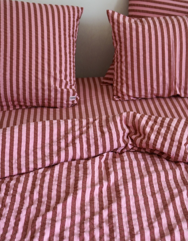Mosey Me - Sundae Seersucker Fitted Sheet