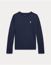 Polo Ralph Lauren - Cotton Jersey LS Tee - ICONIC EXCLUISVE - Teens