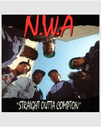 Universal Music - Crosley Record Storage Crate & N.W.A. Straight Outta Compton - Vinyl Album Bundle