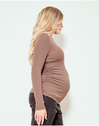 Soon Maternity - Base Soft Rib Feeding Top