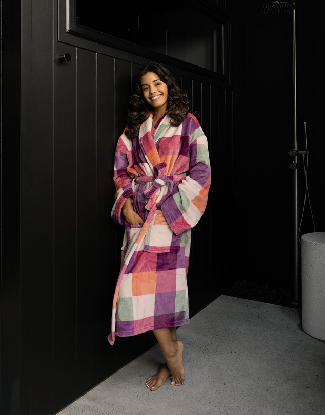 Bambury - Charlie Checkered Ultraplush Robe