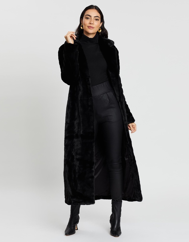 Unreal Fur - Black Bird Coat