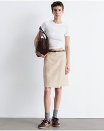 & Other Stories - A-line Jacquard Midi Skirt