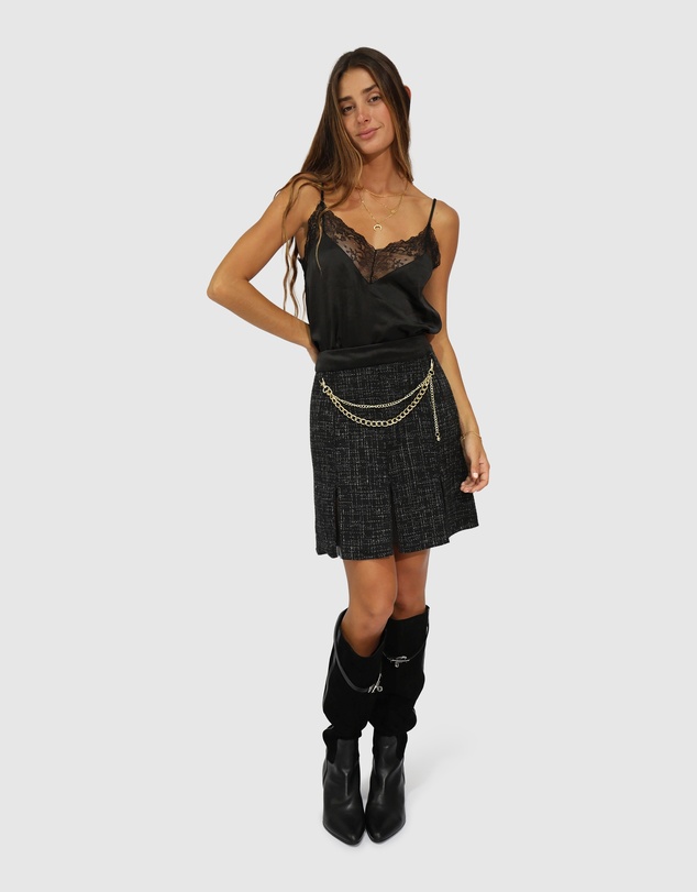 Belle & Bloom - Set Me Free Tweed Skirt