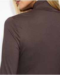 Dazie - Lila Turtleneck Jersey Top