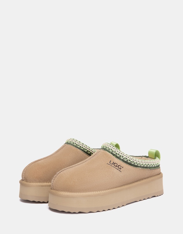 EVERAU - Australian Shepherd Ugg Tay Platform Cow Suede Upper House Shoes