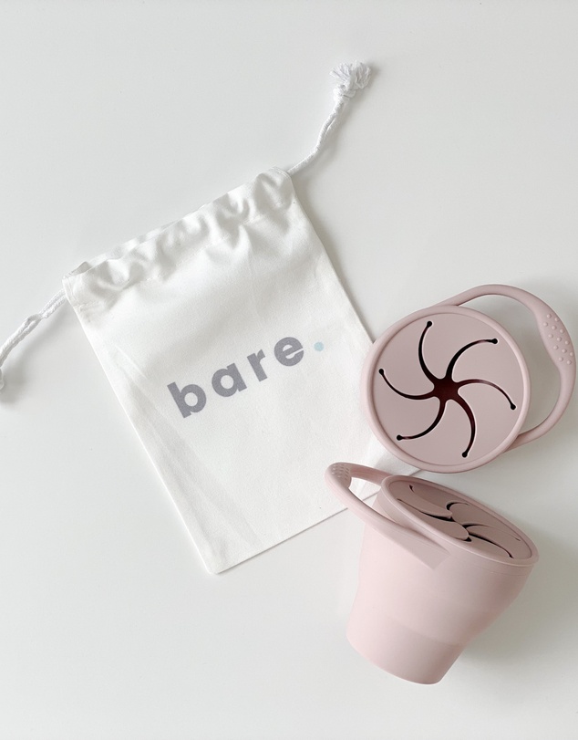 Bare The Label - Collapsible Silicone Snackie Cup