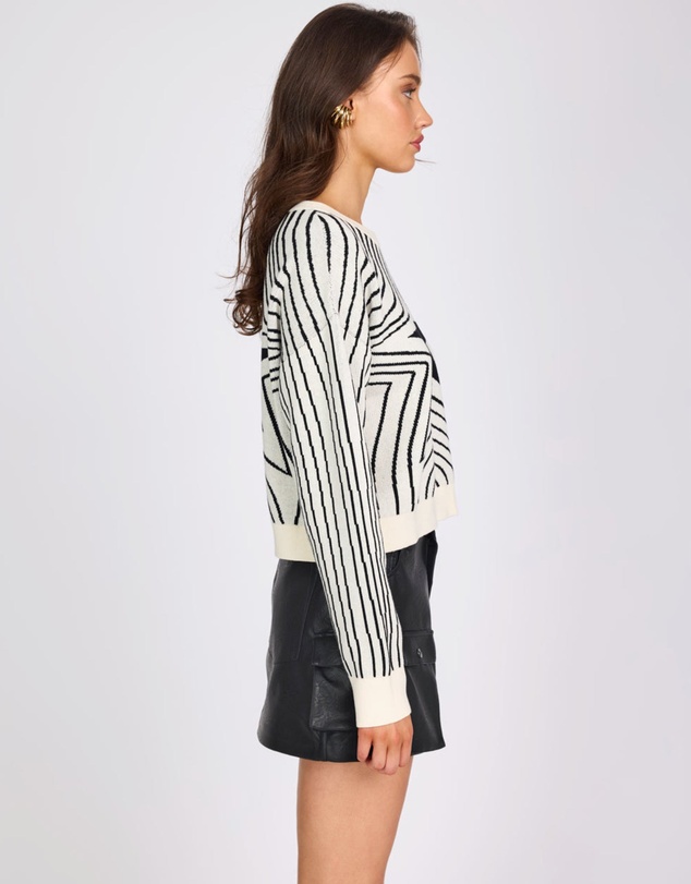 ONE TEASPOON - Star Gazing Knitted Sweater - Mono Print