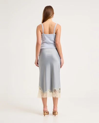 Rolla's - Rue Midi Skirt - Dusty Blue