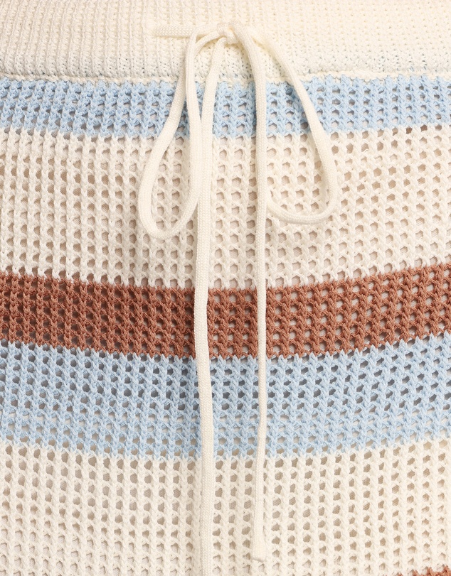Petal & Pup - Fawn Knit Mini Skirt - Tan Blue