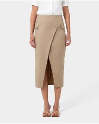 Forcast - Abby Asymmetric Tailored Skirt