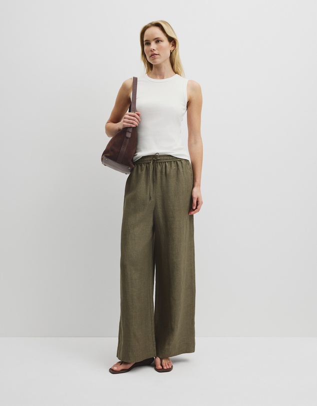 Country Road - Pull-on Linen Pant