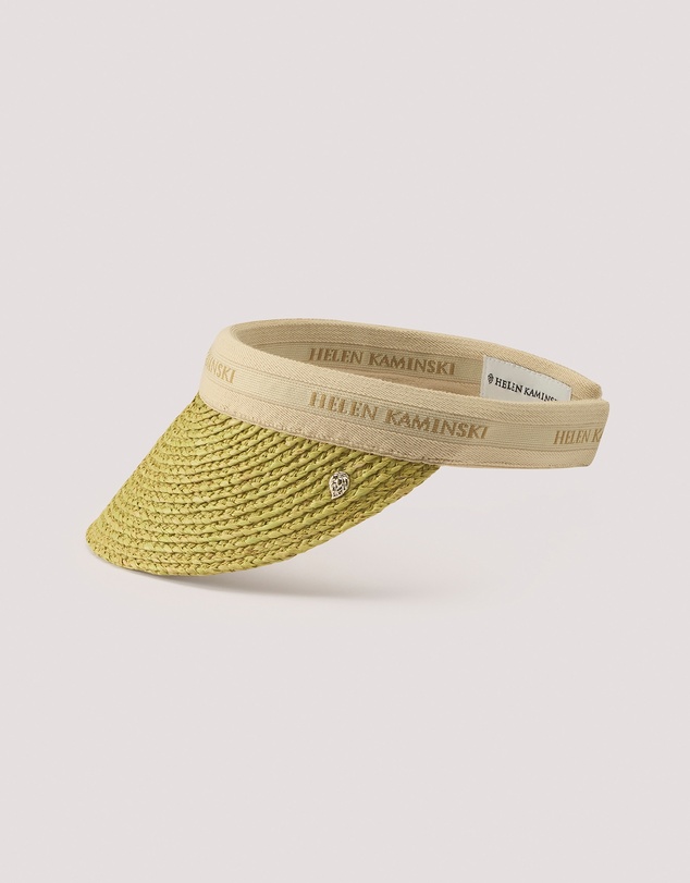 Helen Kaminski - Bianca 8 Raffia Logo Visor